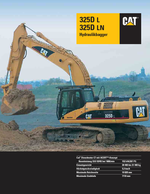 Гусеничні екскаватори Caterpillar 325D LN