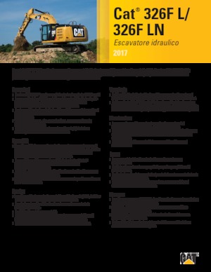 Гусеничні екскаватори Caterpillar 326F LN