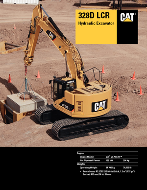 Гусеничні екскаватори Caterpillar 328D LCR
