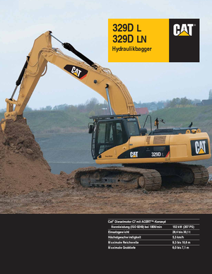 Гусеничні екскаватори Caterpillar 329D LN