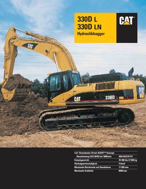 Гусеничні екскаватори Caterpillar 330D LN