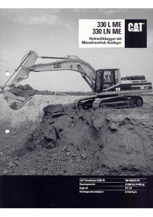 Гусеничні екскаватори Caterpillar 330 L N