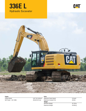 Гусеничні екскаватори Caterpillar 336E LN