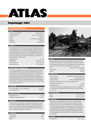 Гусеничні екскаватори Atlas 340 LC