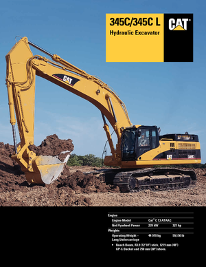 Гусеничні екскаватори Caterpillar 345 C L