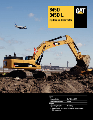 Гусеничні екскаватори Caterpillar 345D L