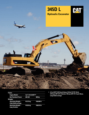 Гусеничні екскаватори Caterpillar 345D L