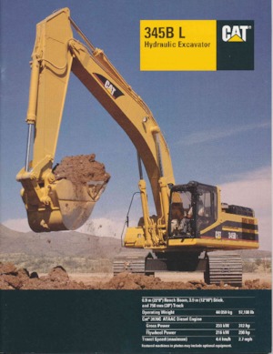 Гусеничні екскаватори Caterpillar 345B