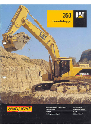 Гусеничні екскаватори Caterpillar 350 L
