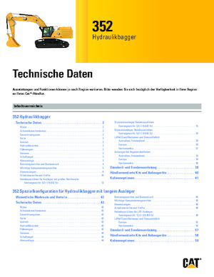 Гусеничні екскаватори Caterpillar 352