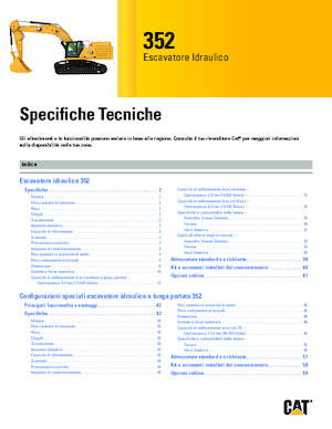Гусеничні екскаватори Caterpillar 352