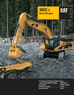 Гусеничні екскаватори Caterpillar 365C L