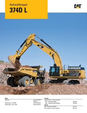 Гусеничні екскаватори Caterpillar 374D L