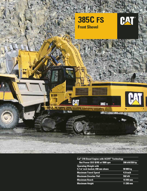 Гусеничні екскаватори Caterpillar 385C FS