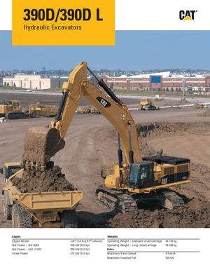 Гусеничні екскаватори Caterpillar 390D L