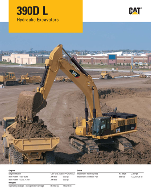 Гусеничні екскаватори Caterpillar 390D L