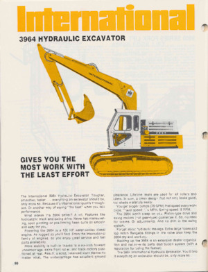 Гусеничні екскаватори International Harvester 3964