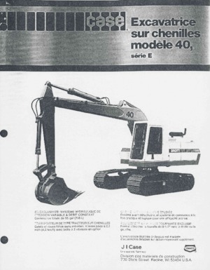 Гусеничні екскаватори Case 40E