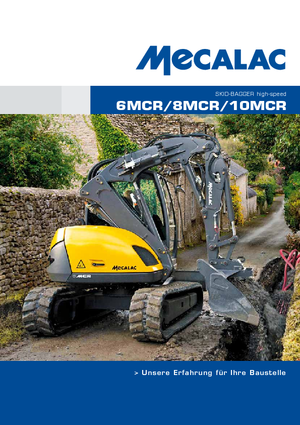 Міні-екскаватори Mecalac 6MCR