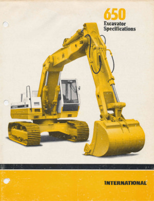Гусеничні екскаватори International Harvester 650