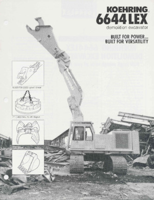 Екскаватори для перевалки Koehring 6644 LEX