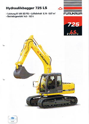Гусеничні екскаватори Furukawa 725 LS-tronic