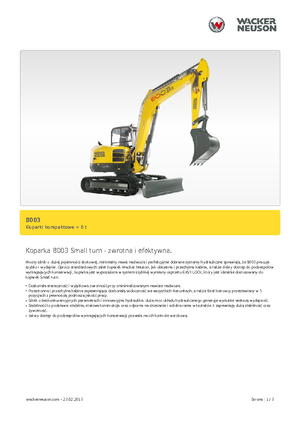 Гусеничні екскаватори Neuson 8003