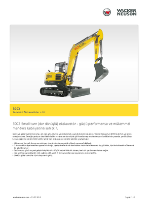 Гусеничні екскаватори Neuson 8003