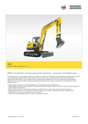 Гусеничні екскаватори Neuson 8003