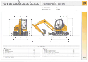 Гусеничні екскаватори JCB 8080