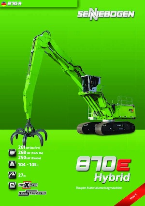 Екскаватори для перевалки Sennebogen 870R E Hybrid 