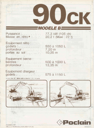 Екскаватори для перевалки Case Poclain 90CK
