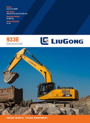 Гусеничні екскаватори Liugong 933E