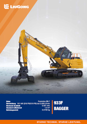 Гусеничні екскаватори Liugong 933FDM