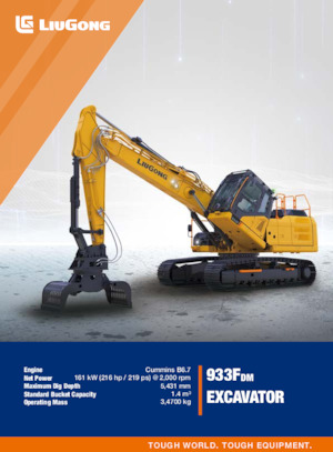 Гусеничні екскаватори Liugong 933FDM