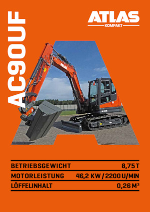 Гусеничні екскаватори Atlas Kompakt AC 90UF