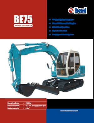 Гусеничні екскаватори Beml BE75