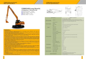 Гусеничні екскаватори Lonking CDM6240