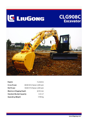 Гусеничні екскаватори Liugong CLG908C 