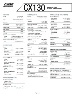 Гусеничні екскаватори Case CX 130