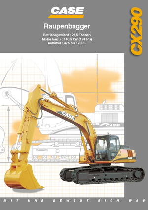 Гусеничні екскаватори Case CX 290