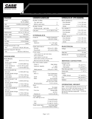 Гусеничні екскаватори Case CX 700