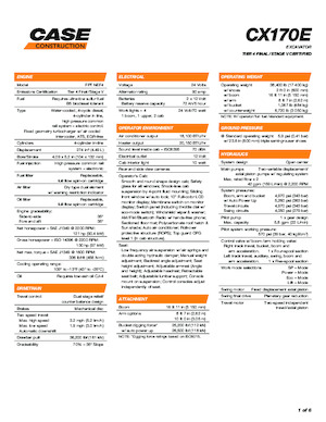 Гусеничні екскаватори Case CX170E