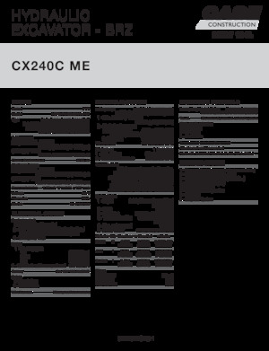 Гусеничні екскаватори Case CX240C ME