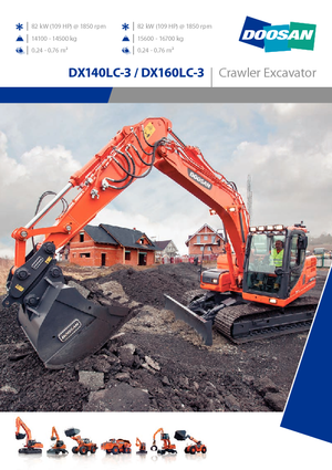 Гусеничні екскаватори Doosan DX140LCR-3