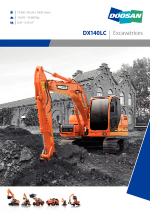 Гусеничні екскаватори Doosan DX 140 LC