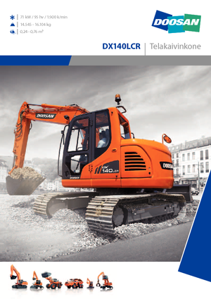 Гусеничні екскаватори Doosan DX 140 LCR