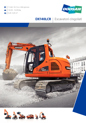 Гусеничні екскаватори Doosan DX 140 LCR
