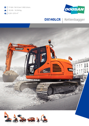 Гусеничні екскаватори Doosan DX 140 LCR