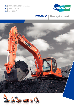 Гусеничні екскаватори Doosan DX 160 LC